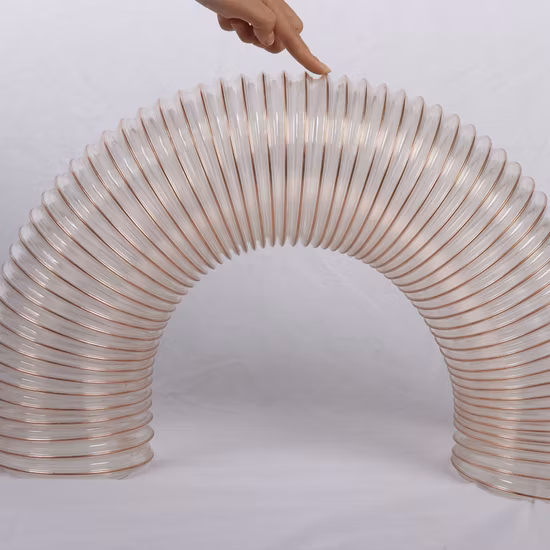 Manguera de conducto de aire PU resistente al desgaste con colector de succión de alambre de cobre y poliuretano al mejor precio