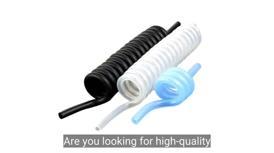 Manguera espiral de silicona de grado médico para uso médico.