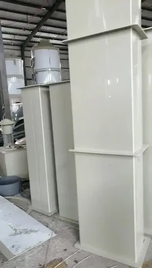 Conducto de ventilación de aire cuadrado y redondo de PP