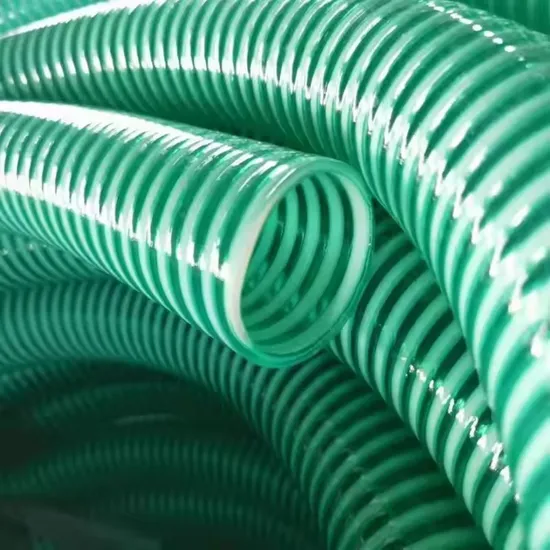 Manguera de succión de hélice de PVC de buena calidad y duradera Manguera de succión de PVC corrugada